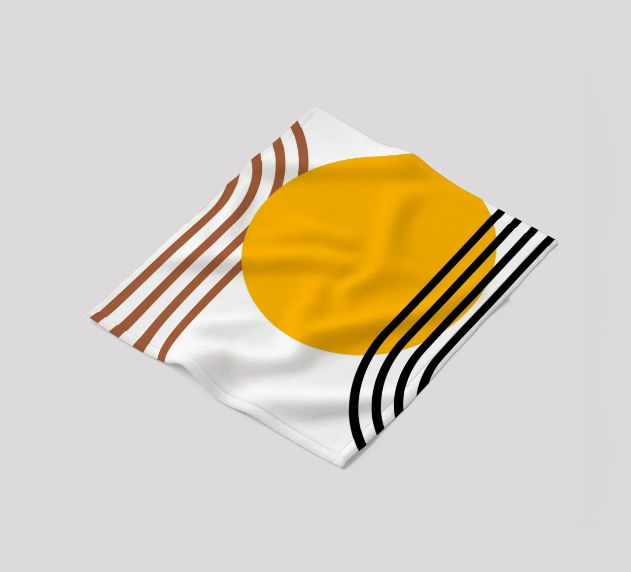 Geometrico astratto Curve Forme Colore Stampa coperta in pile da NorwesClub