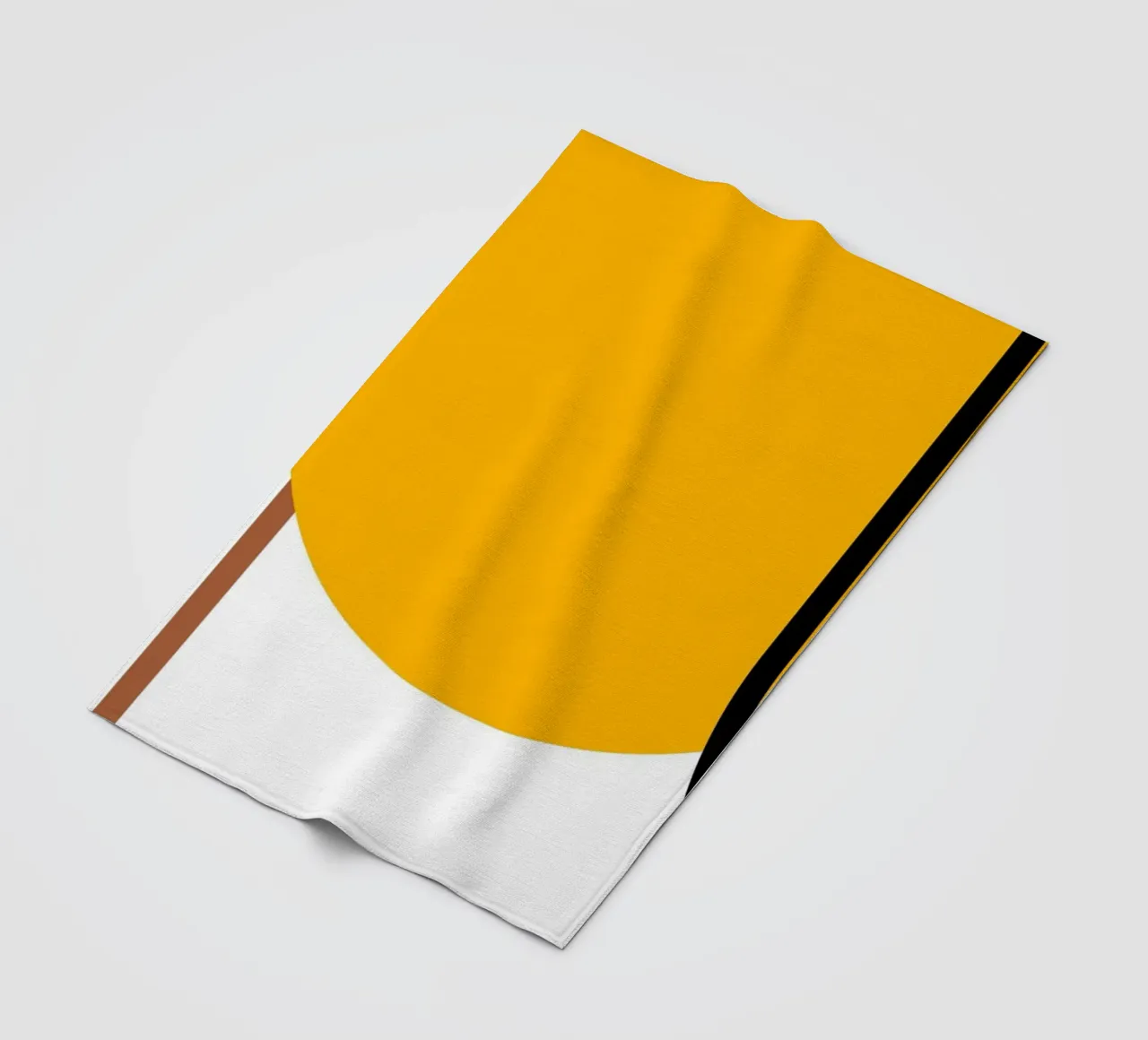 Geometrico astratto Curve Forme Colore Stampa coperta in pile da NorwesClub