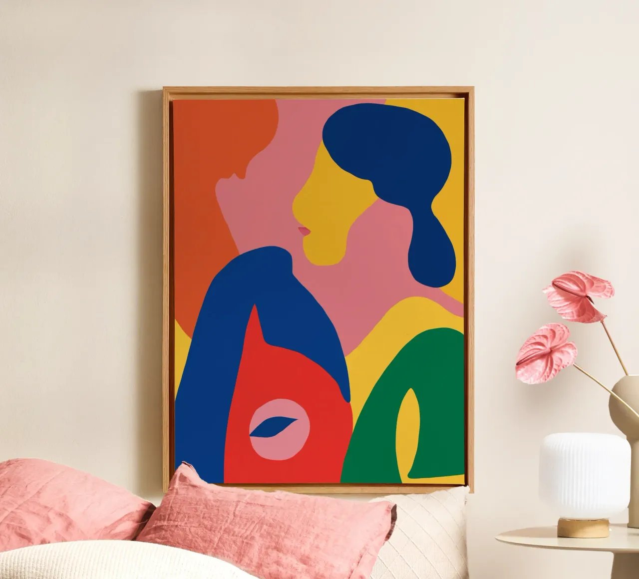 Kleurenliefhebbers canvas van Little Dean