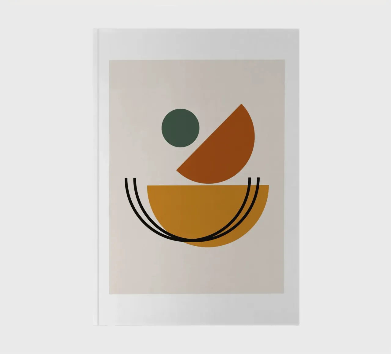 Formes abstraites géométriques Cercle Color Print carnet de notes de NorwesClub