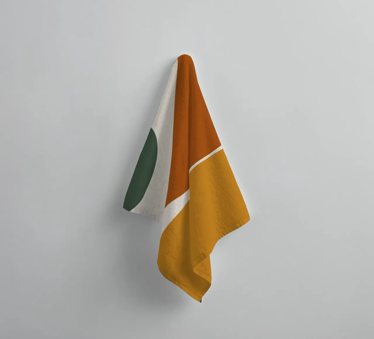 Geometric Abstract Shapes Circle Color Print towel by NorwesClub