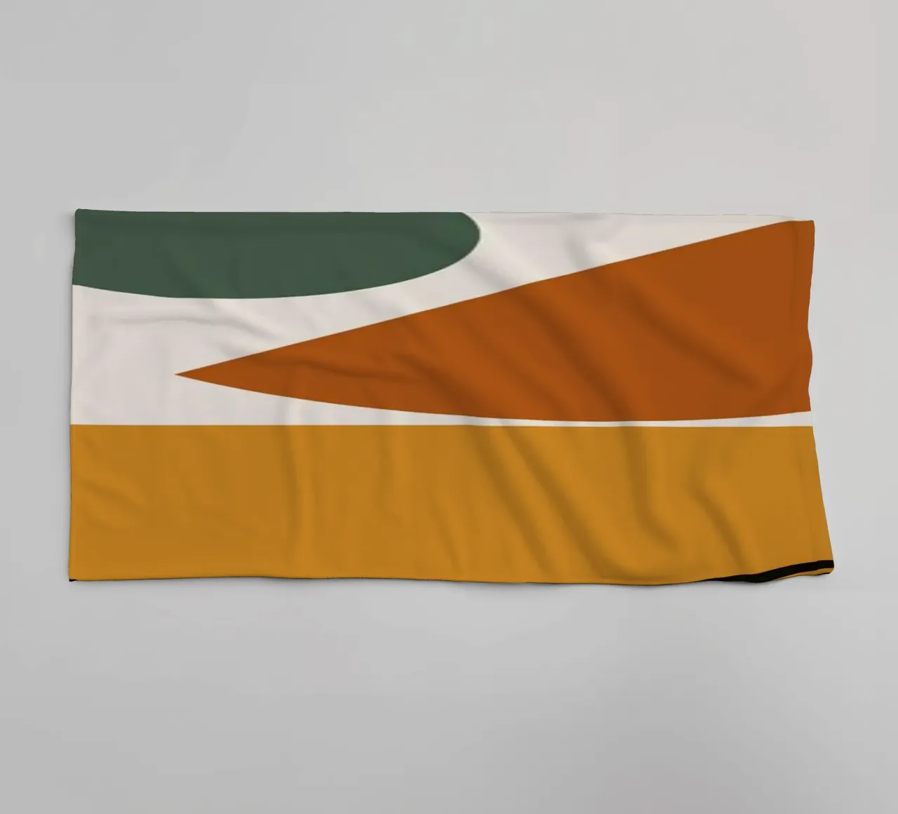 Geometric Abstract Shapes Circle Color Print towel by NorwesClub