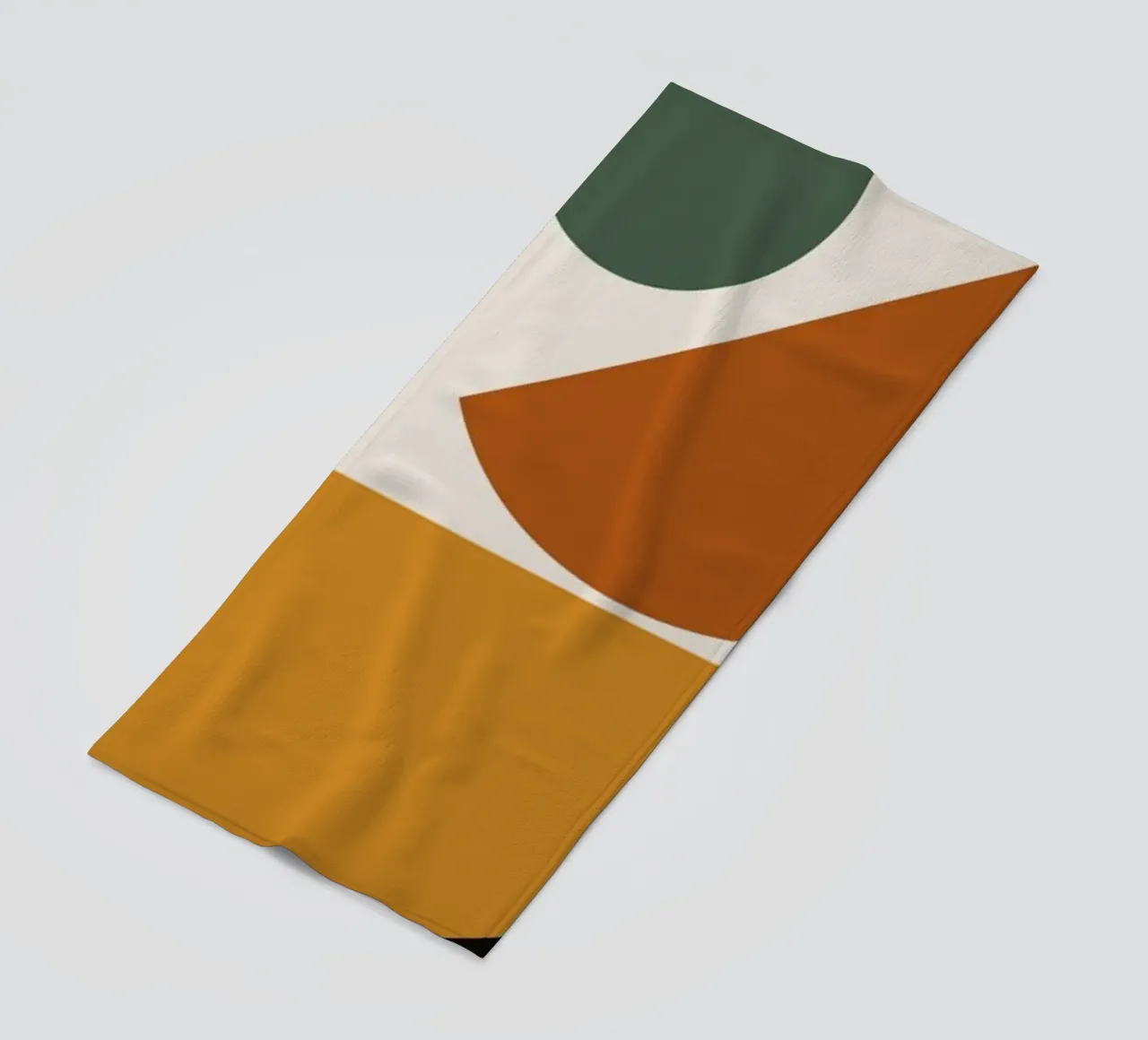 Geometric Abstract Shapes Circle Color Print beach towel by NorwesClub