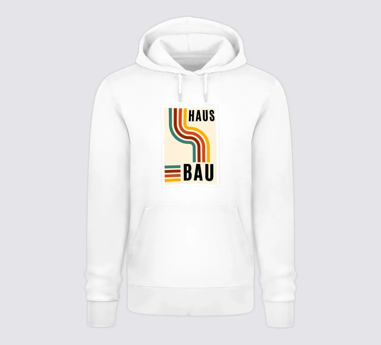 Bauhaus Geometrico Linee astratte Stampa a colori felpa con cappuccio da NorwesClub
