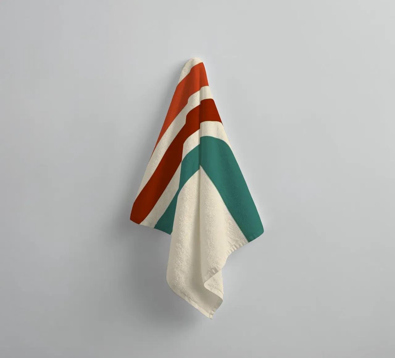 Bauhaus Geometric Abstract Lines Color Print towel by NorwesClub