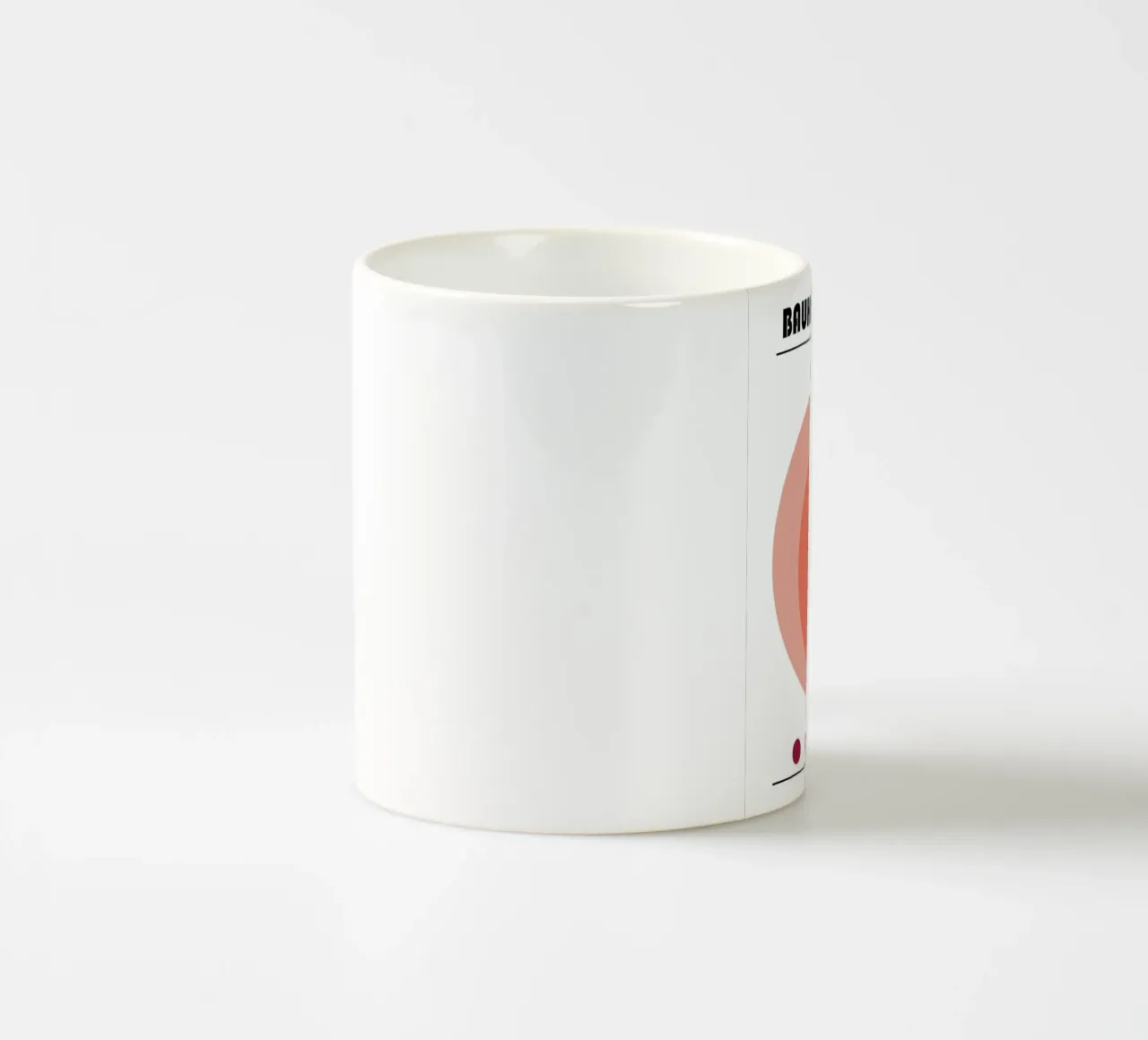 Bauhaus Geometric Circles Rings Abstract 1919 ceramic mug by NorwesClub