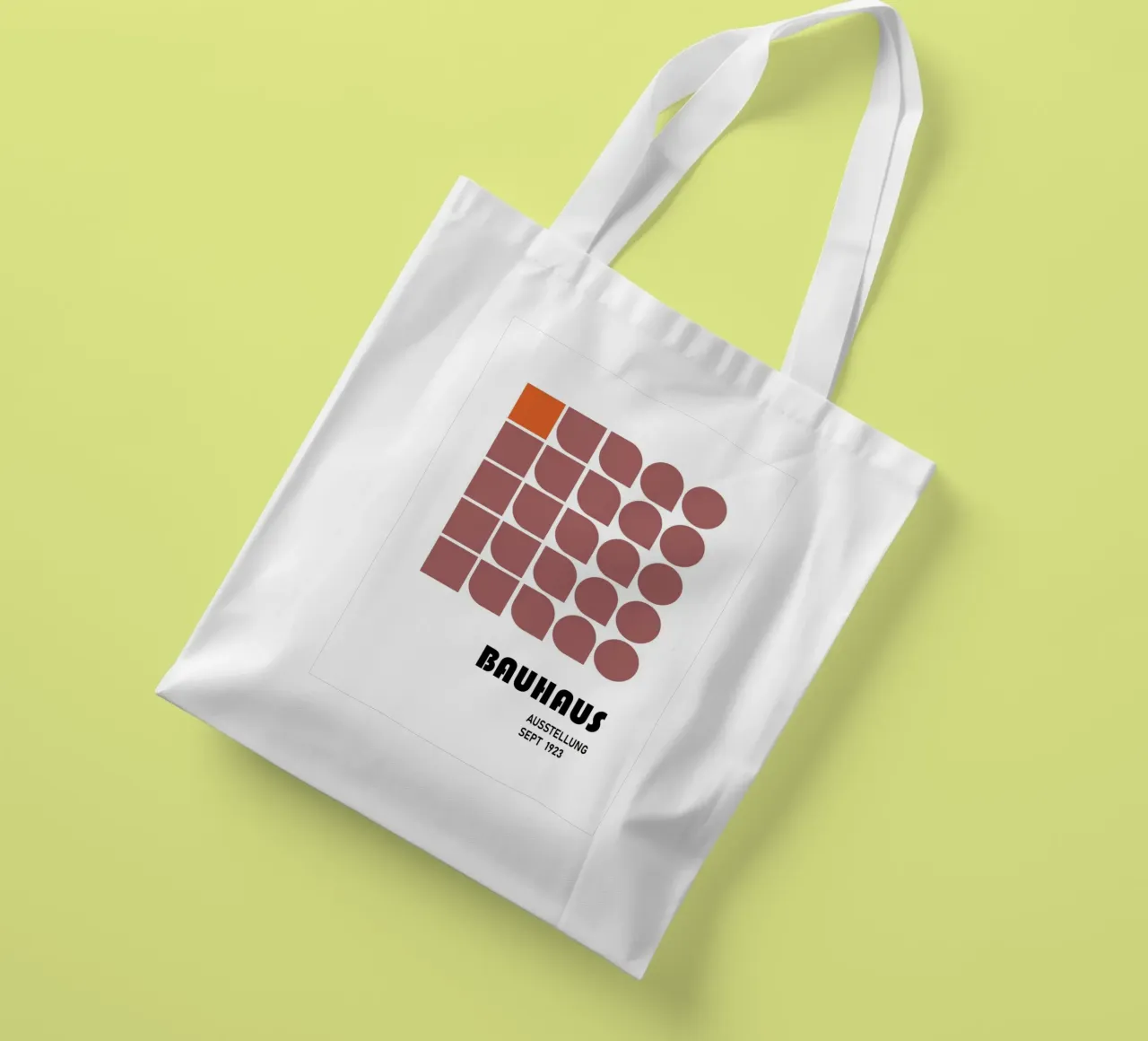 Bauhaus Geometric Abstract Black White Shapes Print tote bag by NorwesClub
