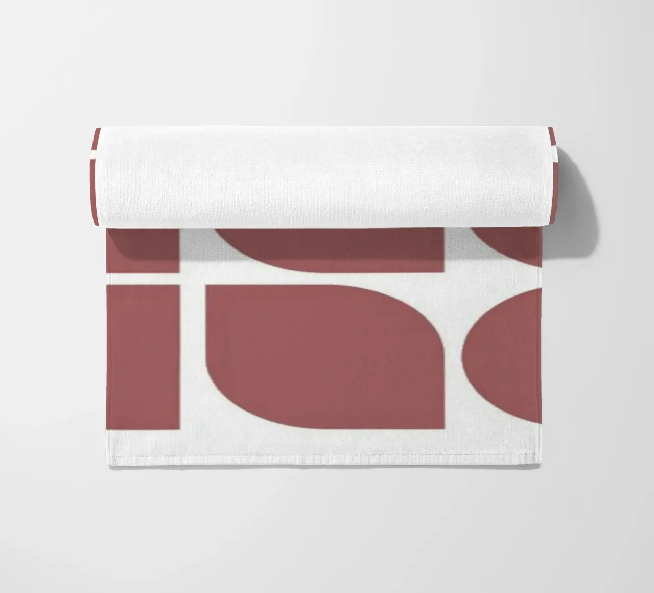 Bauhaus Geometric Abstract Black White Shapes Print beach towel by NorwesClub