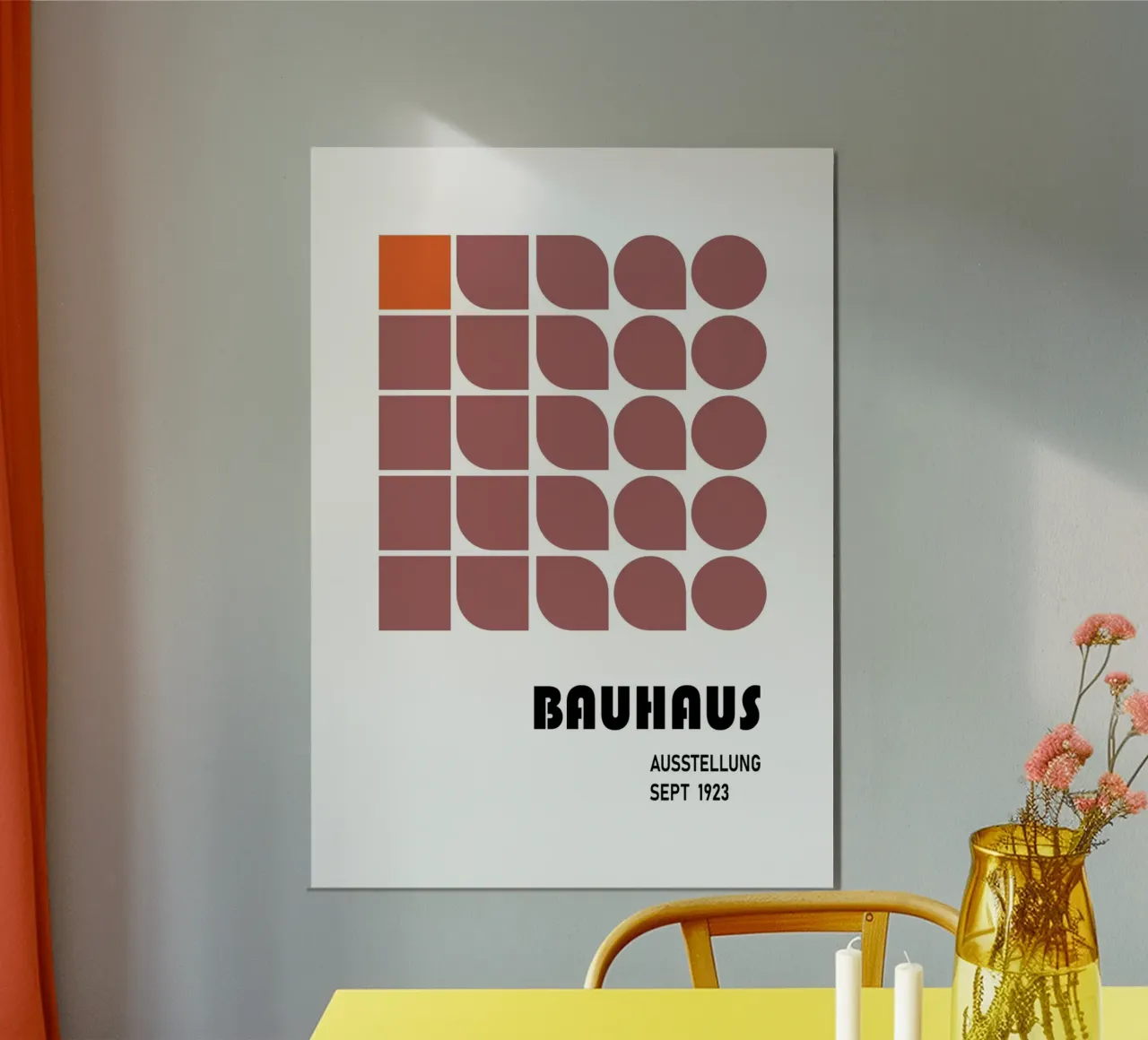 Bauhaus Geometric Abstract Black White Shapes Print hahnemühle by NorwesClub