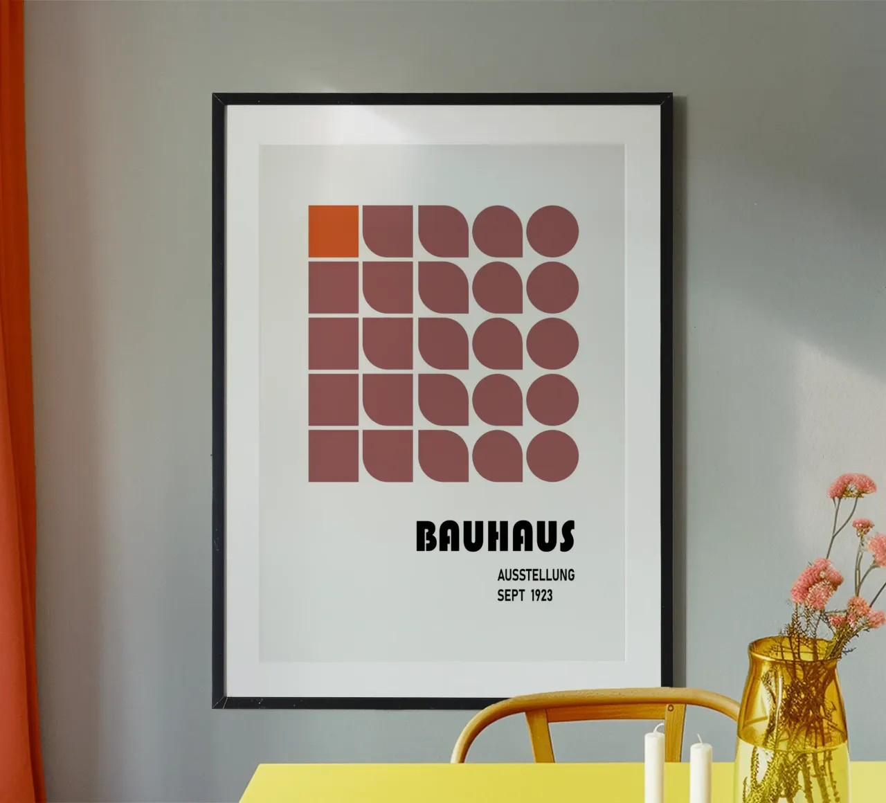 Bauhaus Geometric Abstract Black White Shapes Print hahnemühle by NorwesClub