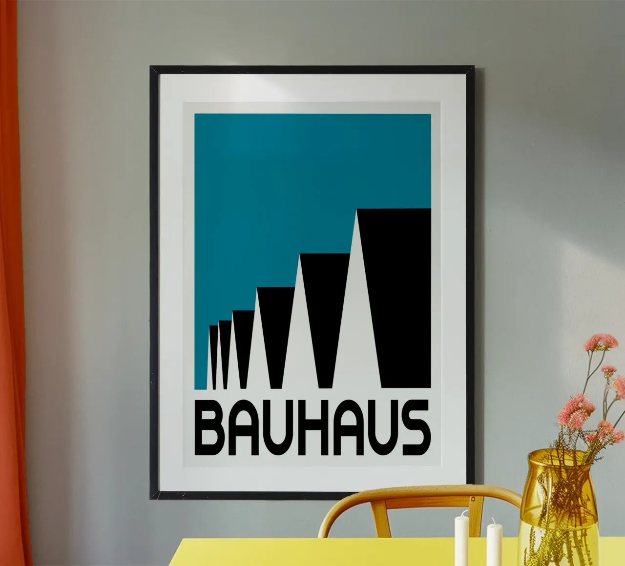Bauhaus Design | Stampa del logo geometrico iconico poster da NorwesClub