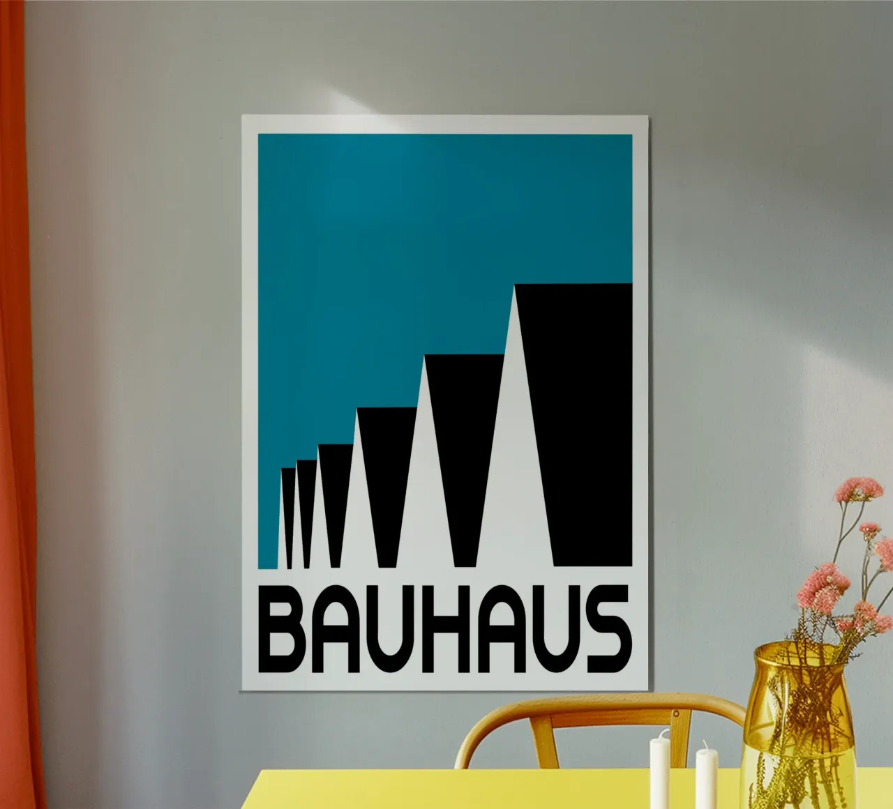 Bauhaus Design | Stampa del logo geometrico iconico poster da NorwesClub