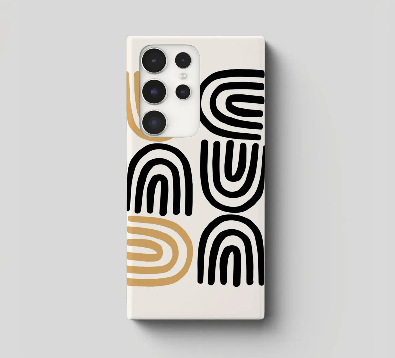 Geometric Abstract U-Shapes Color Pattern Print samsung phone case by NorwesClub