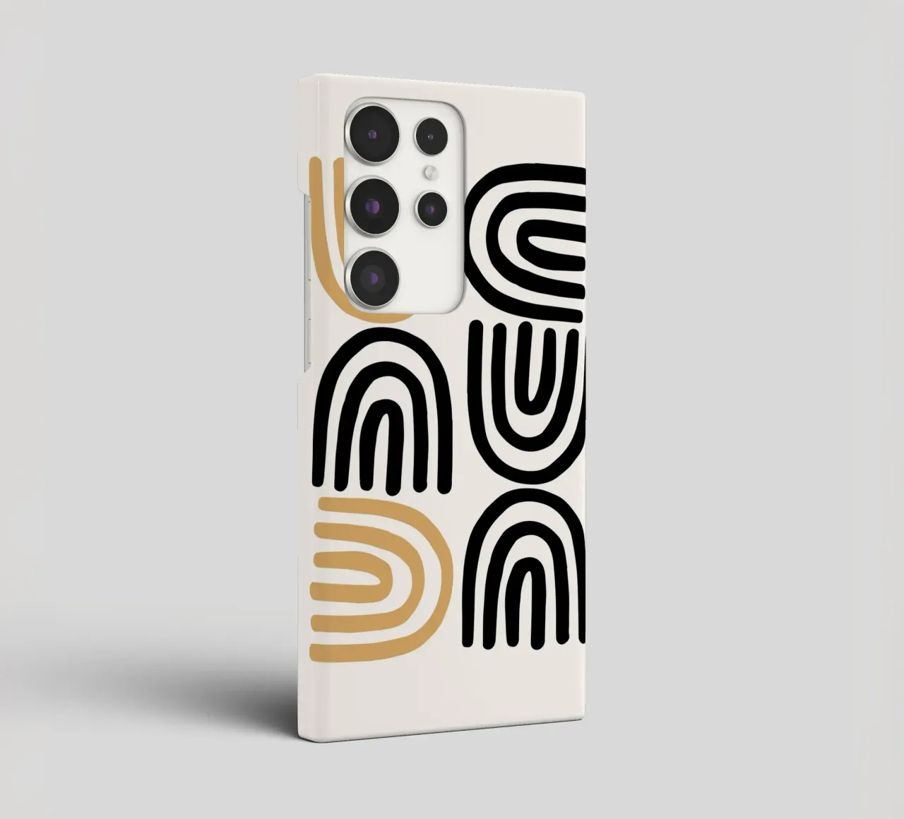 Geometric Abstract U-Shapes Color Pattern Print samsung phone case by NorwesClub