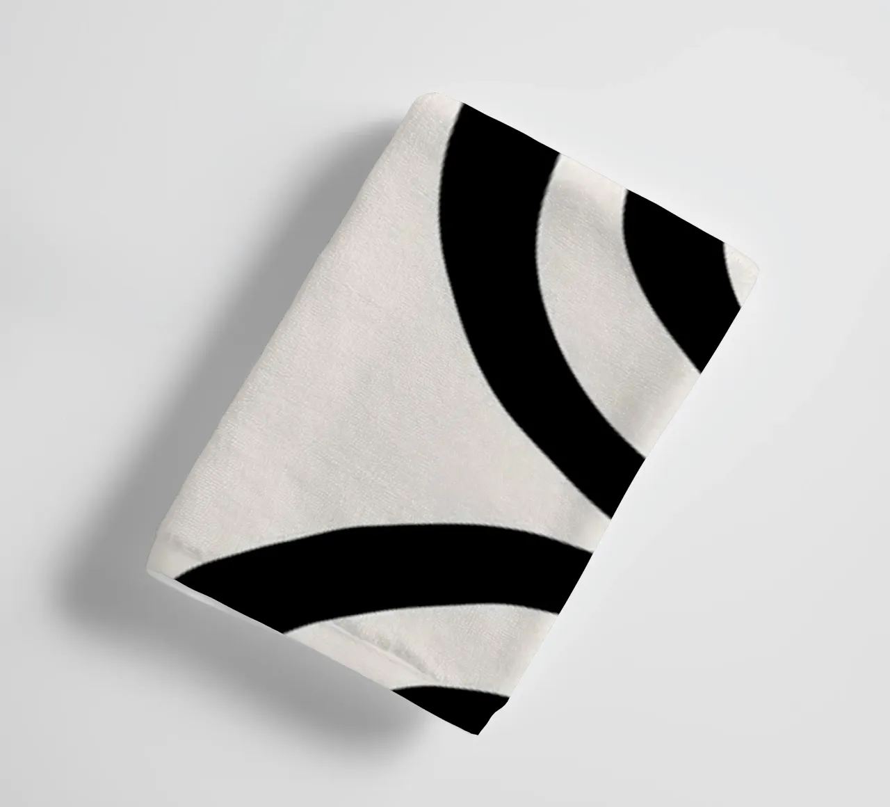 Geometric Abstract U-Shapes Color Pattern Print towel by NorwesClub