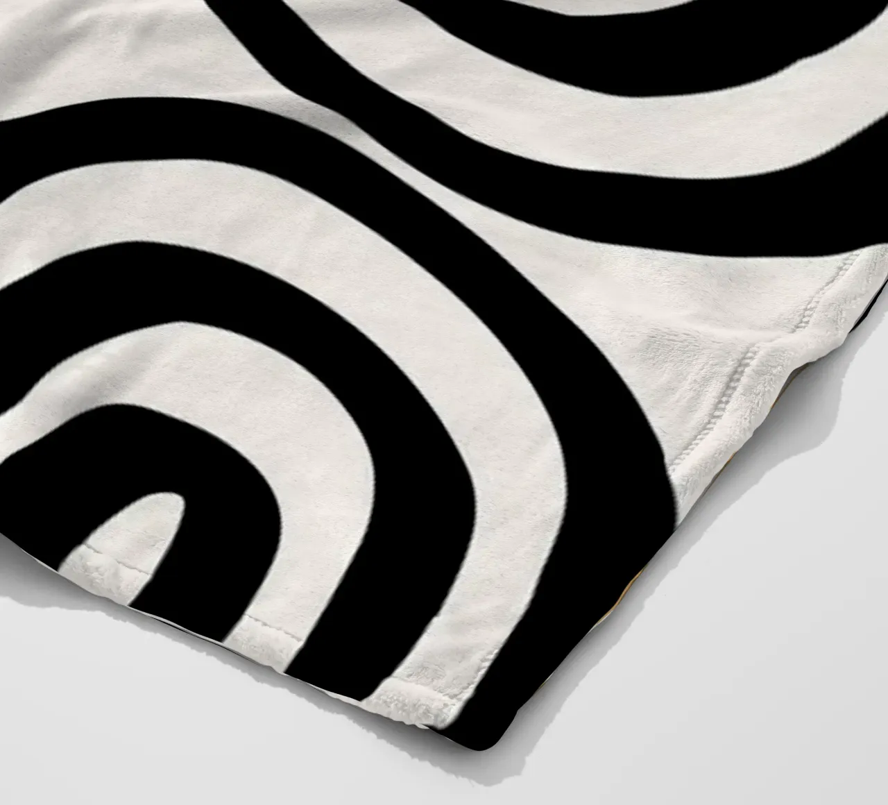 Geometric Abstract U-Shapes Color Pattern Print fleece blanket by NorwesClub