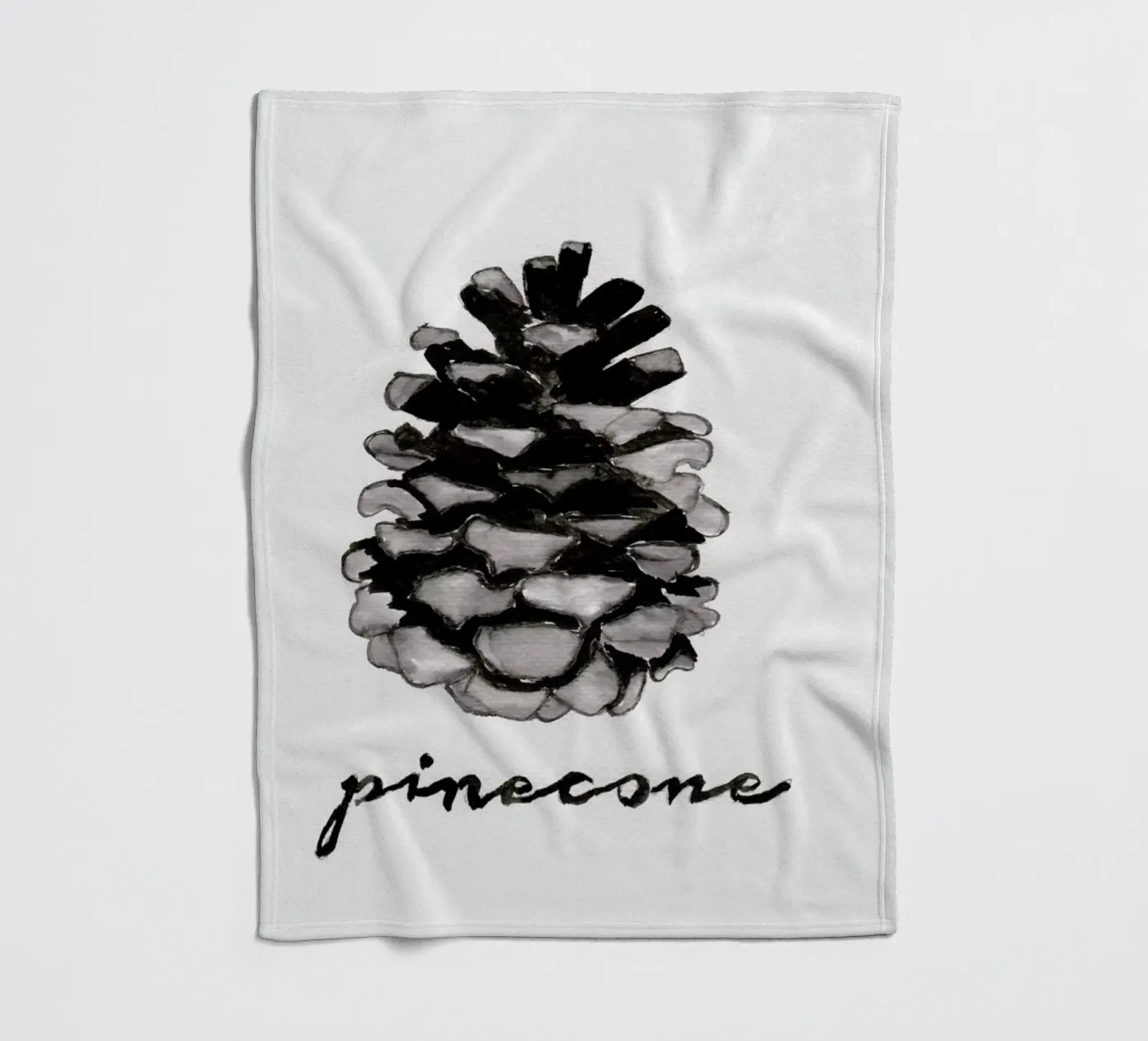Pine Cone Fleecedecke von Nathys_illustration