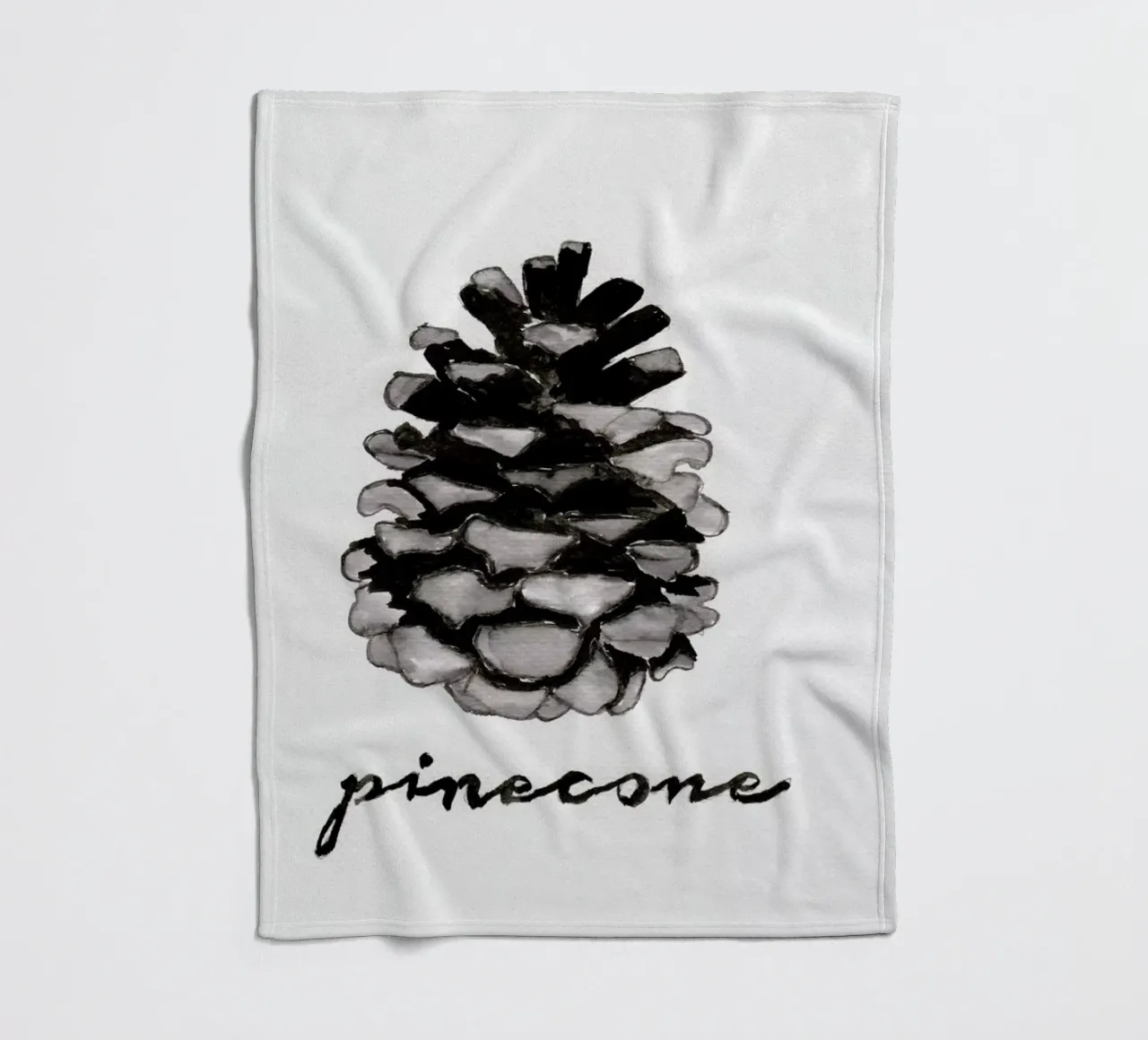 Pine Cone Fleecedecke von Nathys_illustration