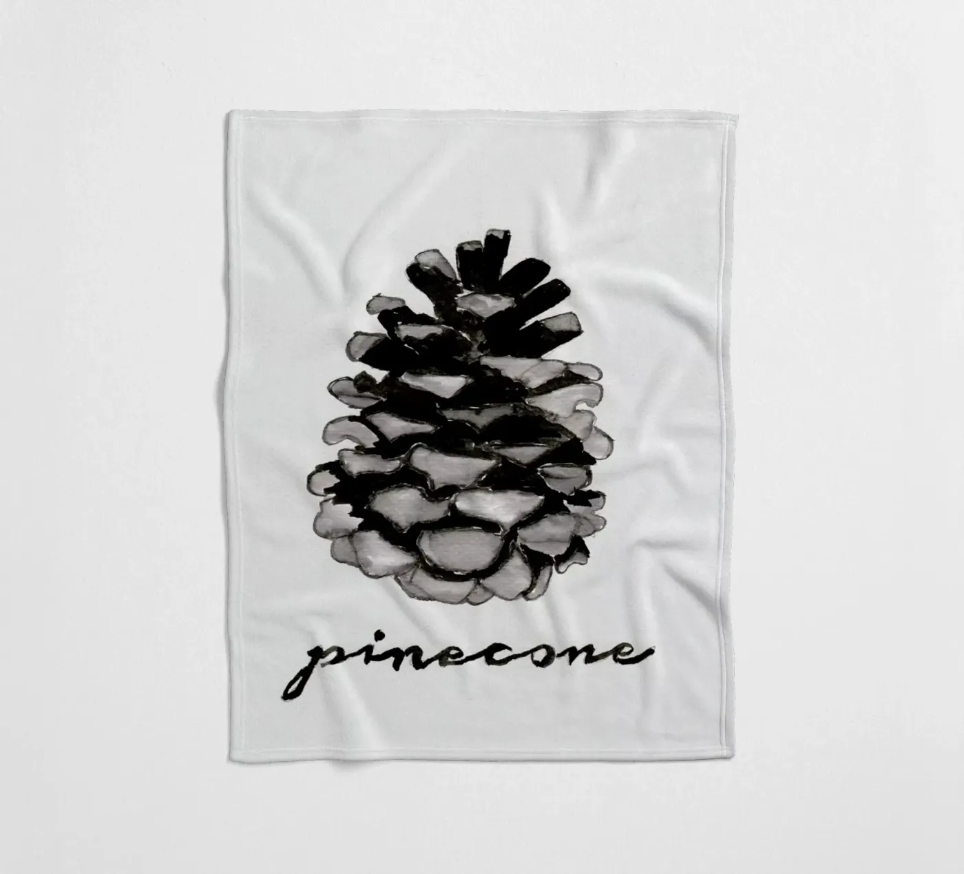 Pine Cone Fleecedecke von Nathys_illustration