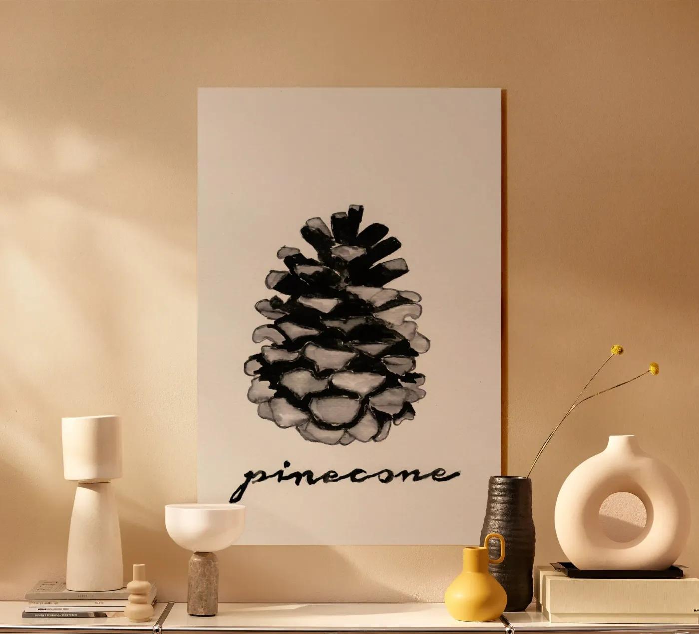 Pine Cone plexiglas de Nathys_illustration
