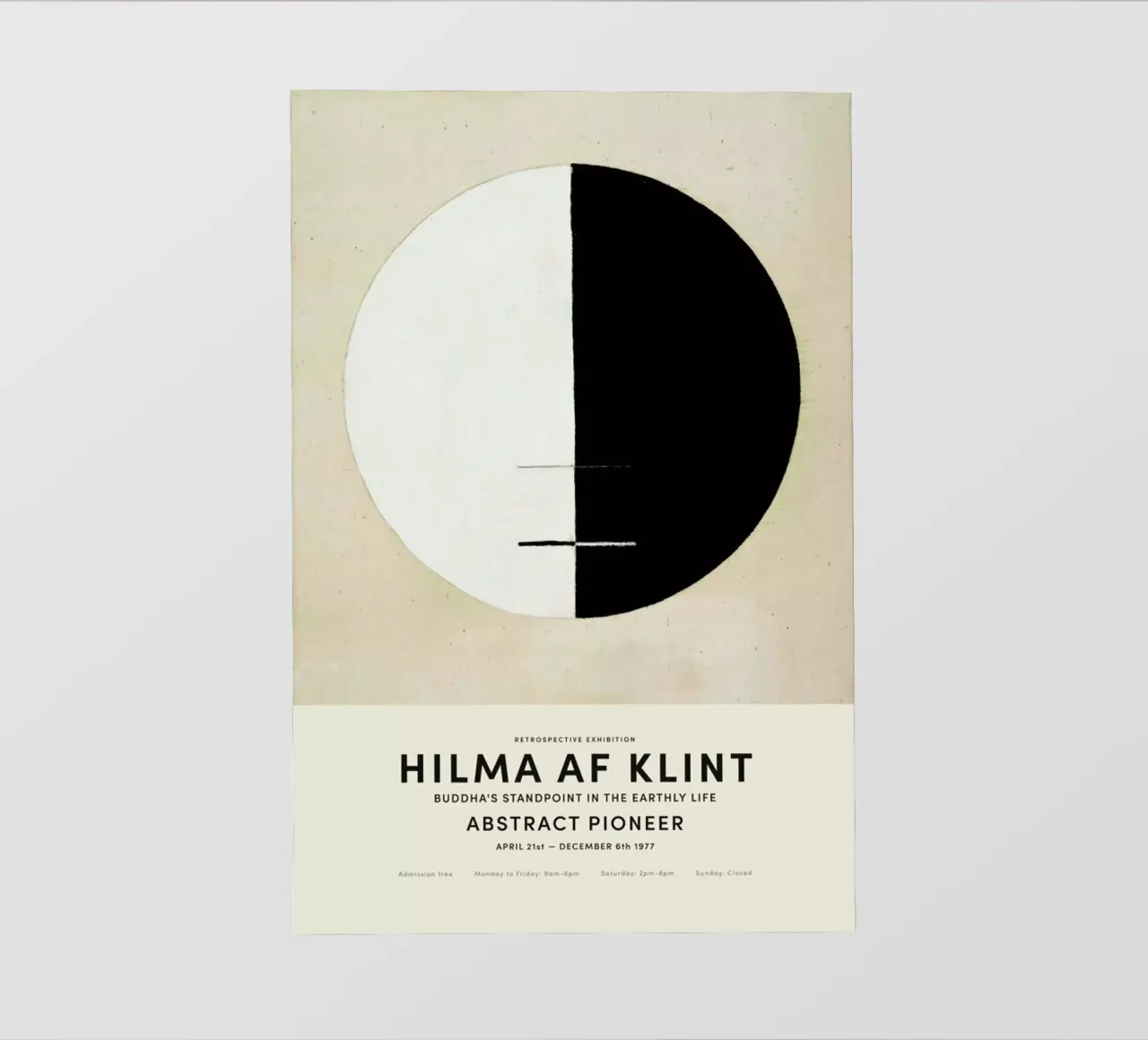 Hilma af Klint - Buddha's Standpoint in the Earthly Life telo in pvc da Vintage by JUNIQE