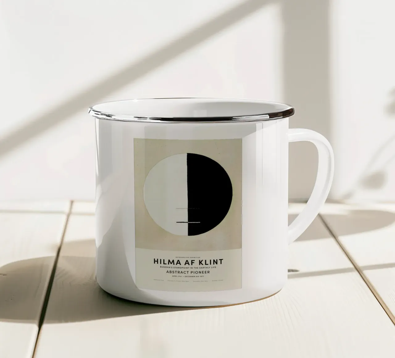 Hilma af Klint - Buddha's Standpoint in the Earthly Life tazza in smalto da Vintage by JUNIQE