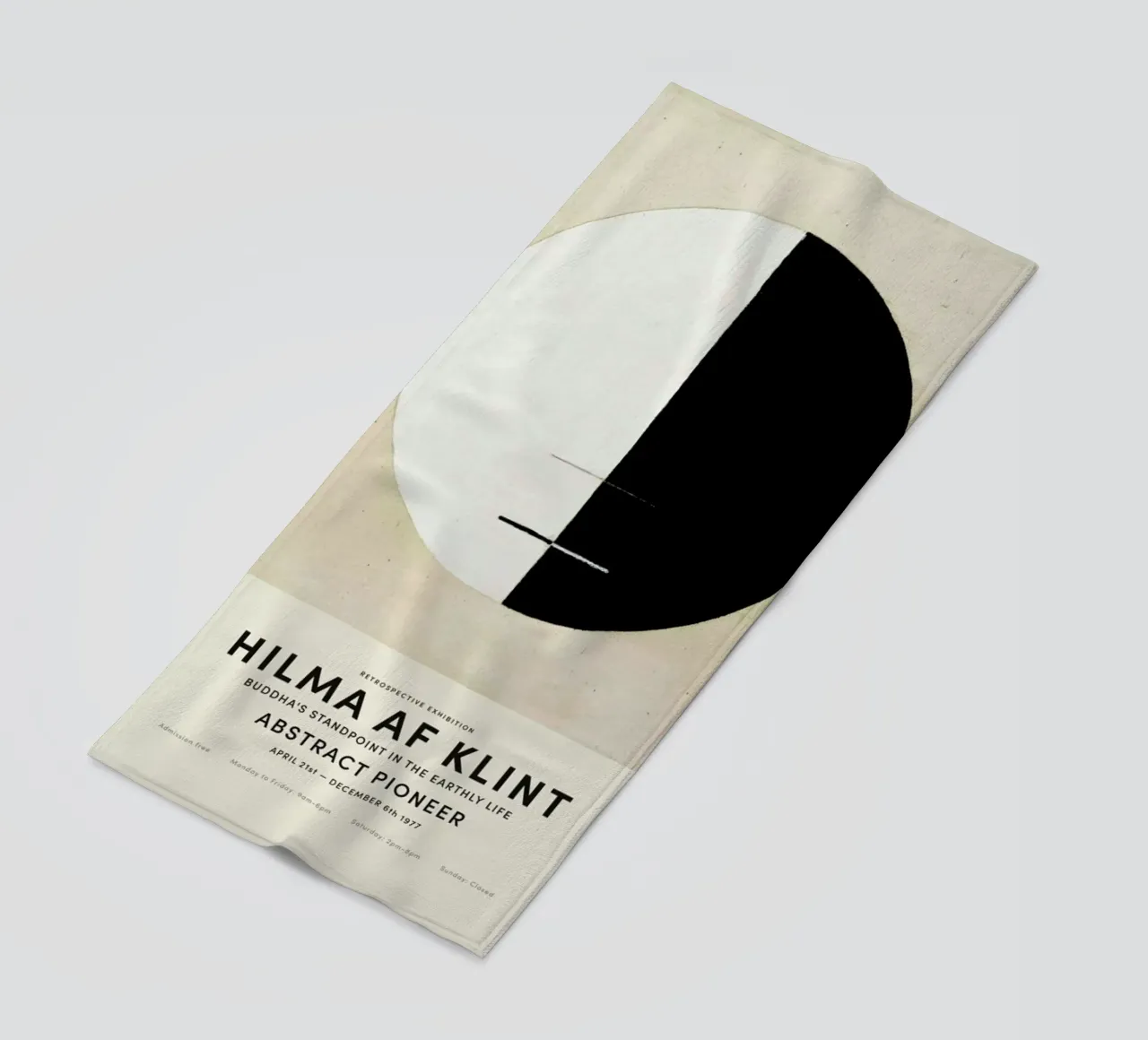 Hilma af Klint - Buddha's Standpoint in the Earthly Life telo mare da Vintage by JUNIQE