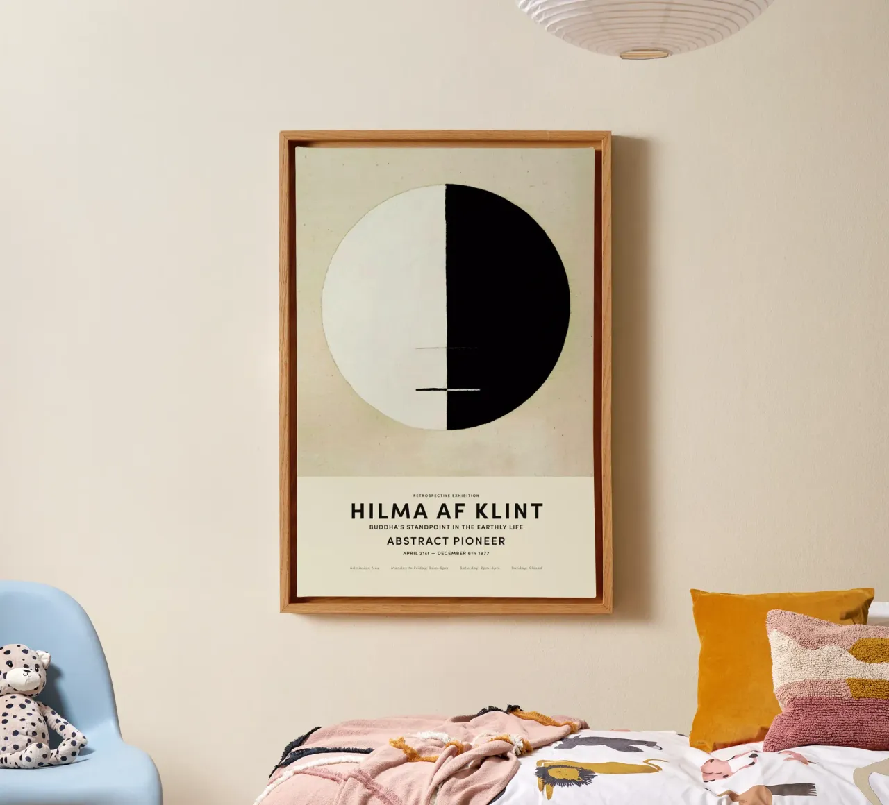 Hilma af Klint - Buddha's Standpoint in the Earthly Life tela con Cornice a cassetta da Vintage by JUNIQE
