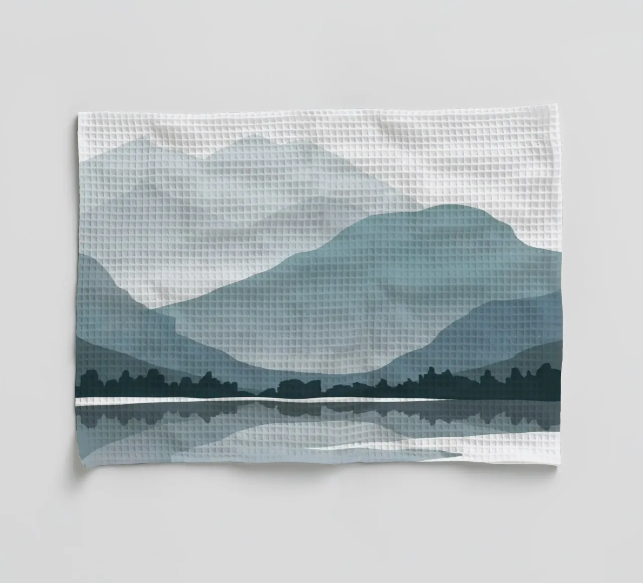 Riflessione sul paesaggio nordico canovaccio da cucina da Little Dean