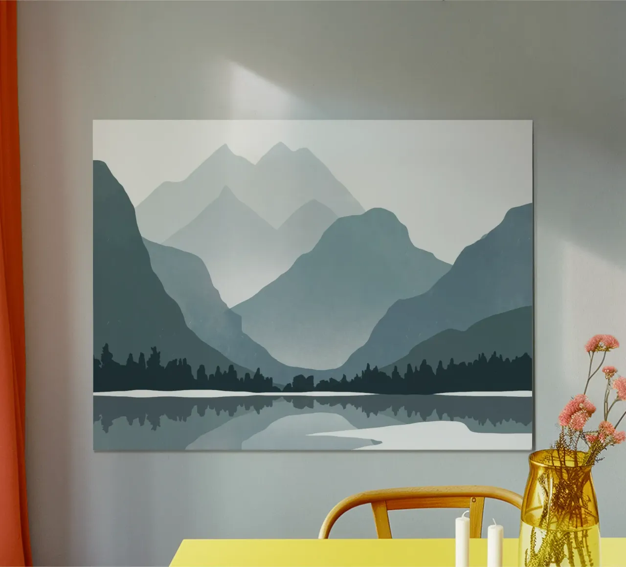 Riflessione sul paesaggio nordico poster da Little Dean