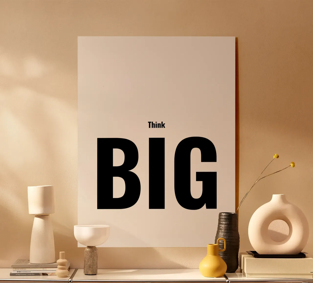 Think Big plexiglass da Elevate Studios