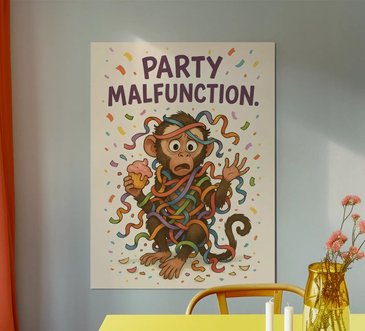Meme divertente della scimmia poster da Funny Humor Art