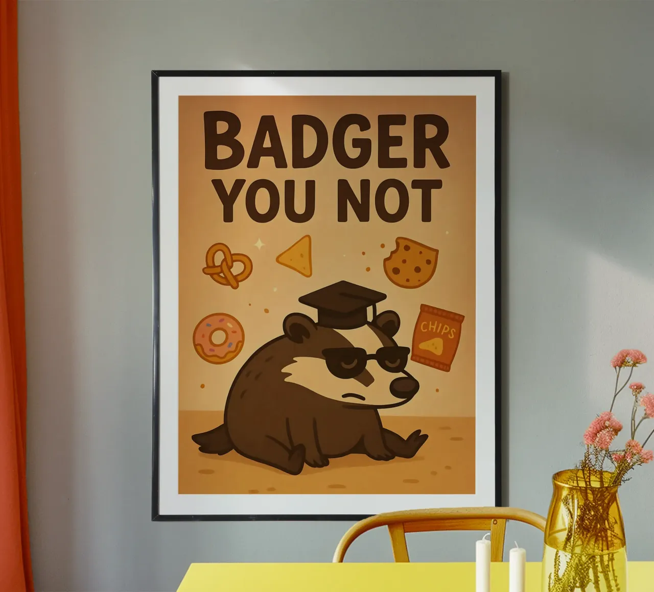 Meme divertente sul tasso poster da Funny Humor Art