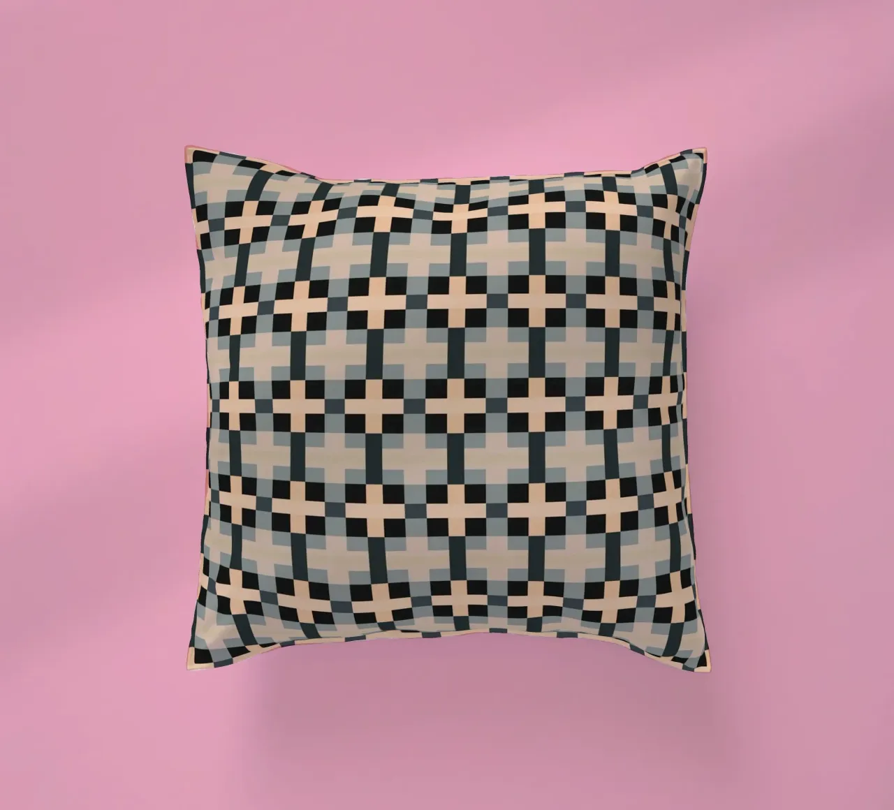 Minimal Motivo geometrico a colori tenui cuscino da Little Dean