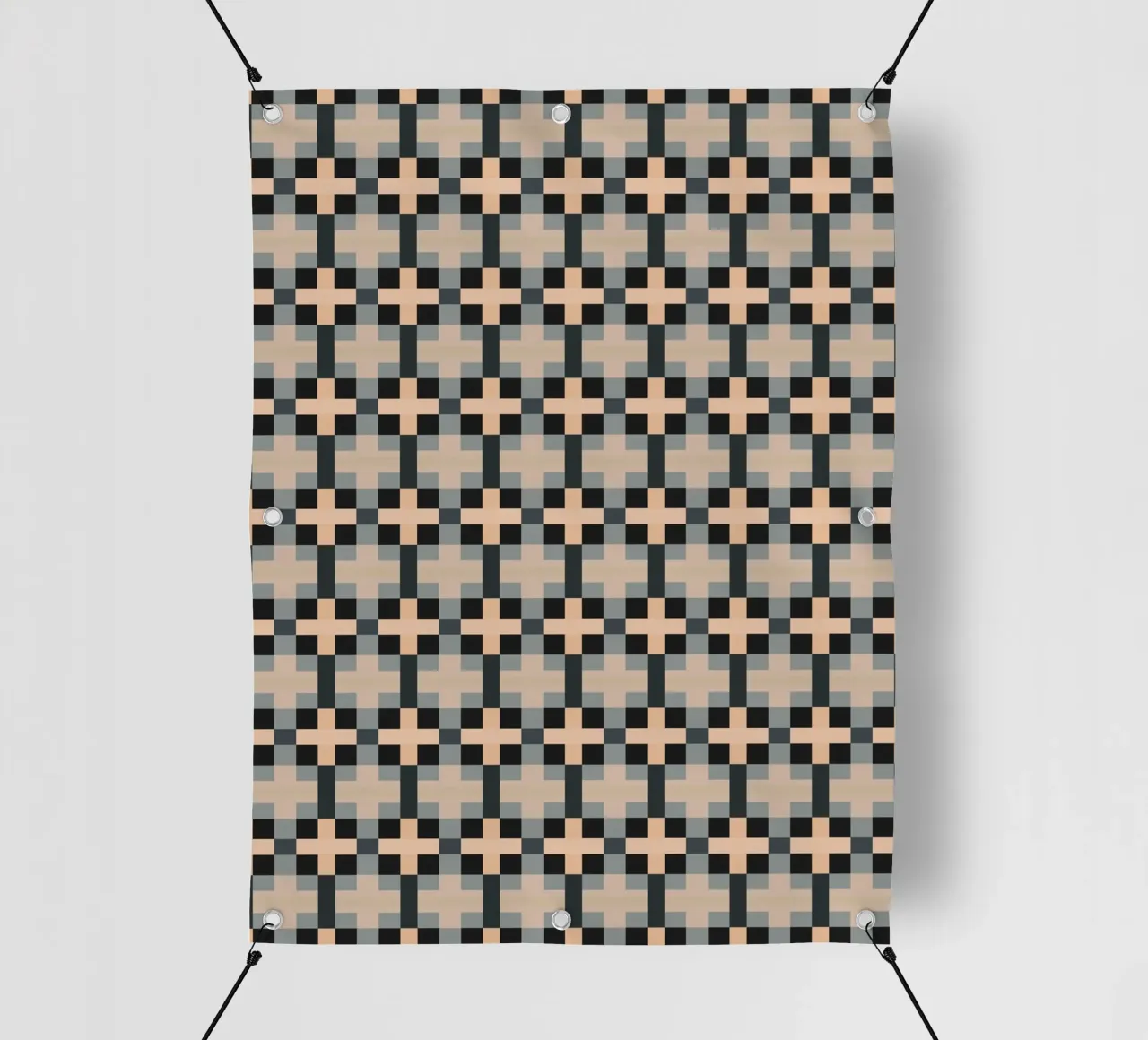 Minimal Motivo geometrico a colori tenui telo in pvc da Little Dean