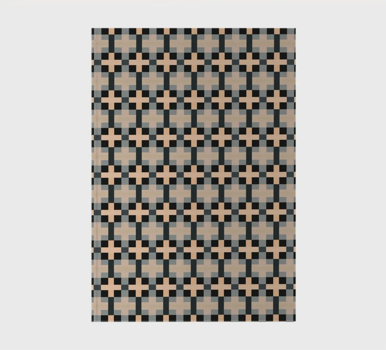 Minimal Muted color geometrical pattern notebook by Little Dean
