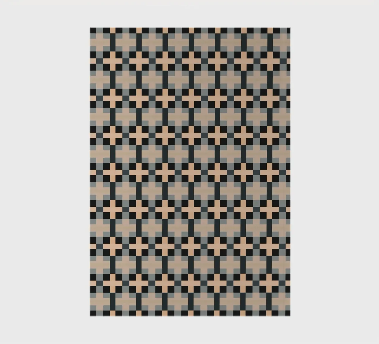 Minimal Muted color geometrical pattern notebook by Little Dean