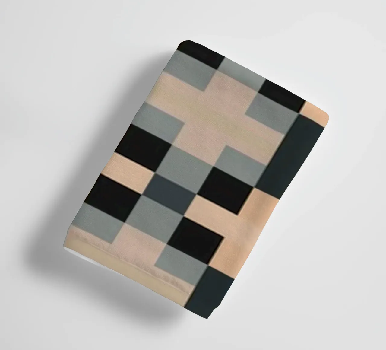 Minimal Muted color geometrical pattern towel by Little Dean