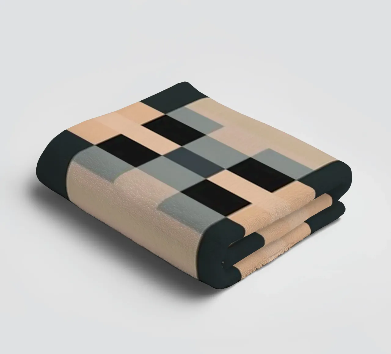 Minimal Motivo geometrico a colori tenui asciugamano da bagno da Little Dean