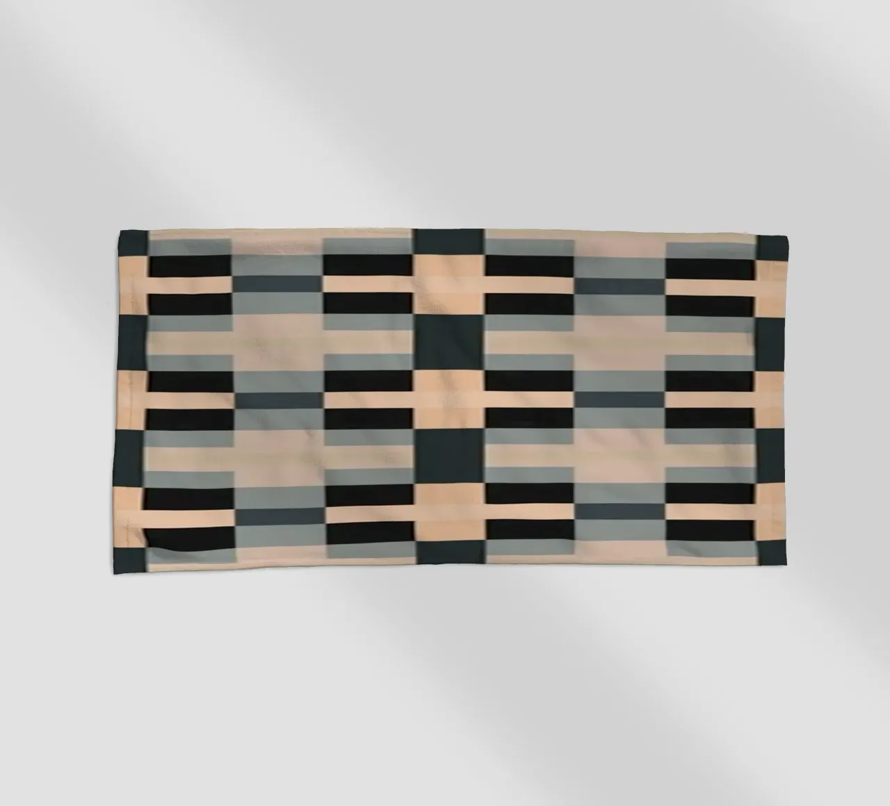 Minimal Motivo geometrico a colori tenui telo mare da Little Dean