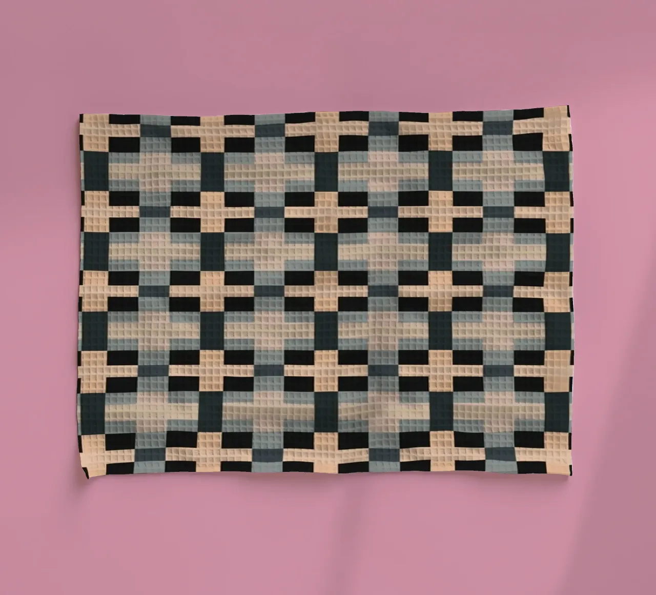 Minimal Motivo geometrico a colori tenui canovaccio da cucina da Little Dean