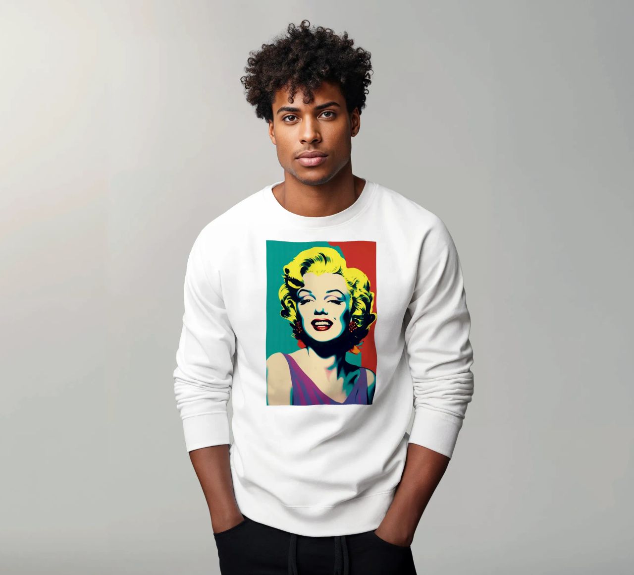 Marilyn Monroe | Pop Art a colori vivaci felpa da Autofocus