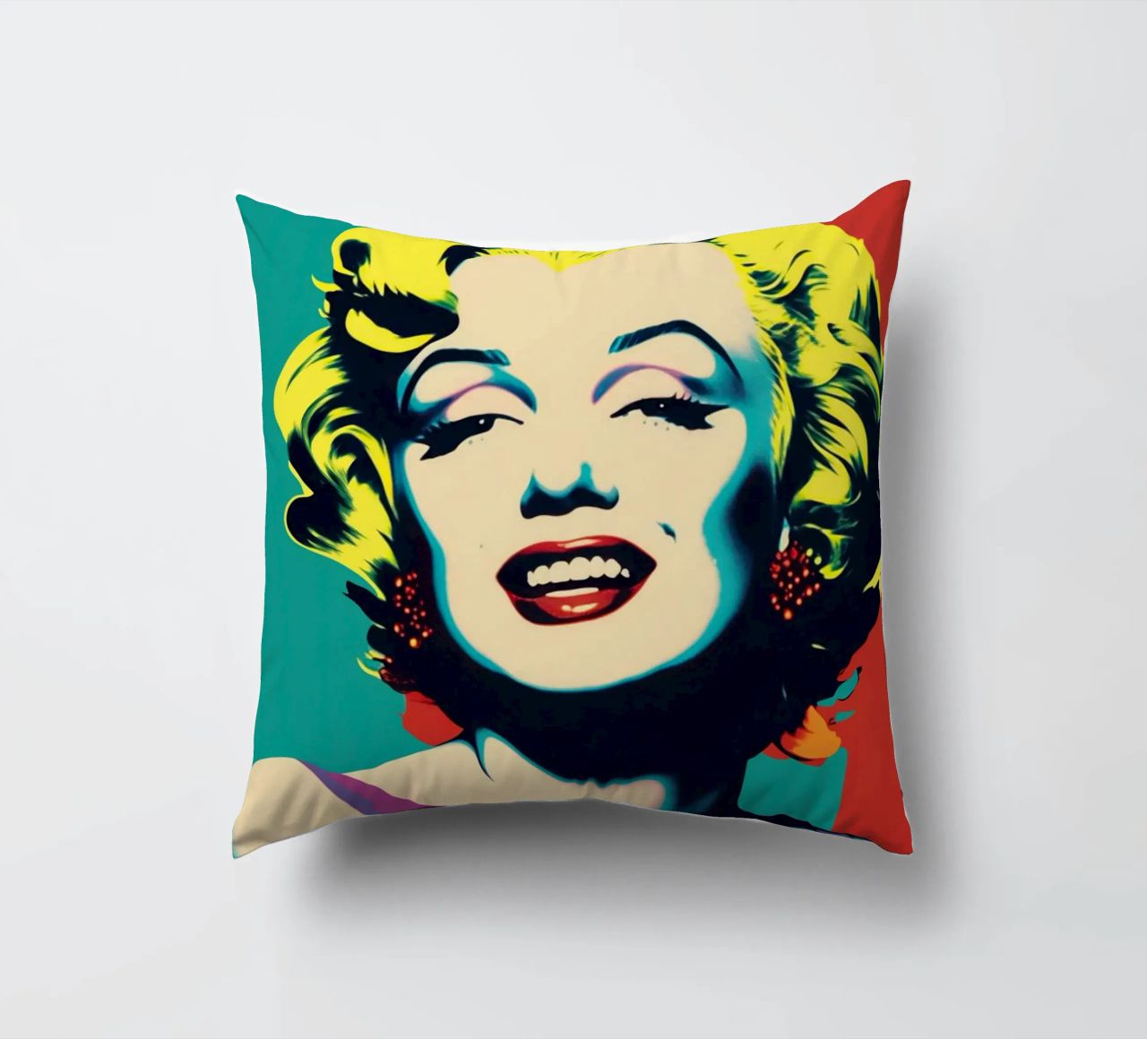 Marilyn Monroe | Pop Art a colori vivaci cuscino da Autofocus