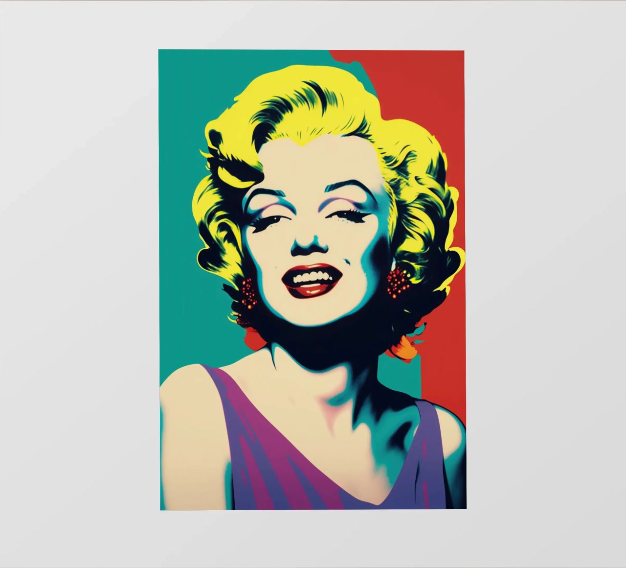 Marilyn Monroe | Pop Art a colori vivaci pellicola backlit da Autofocus