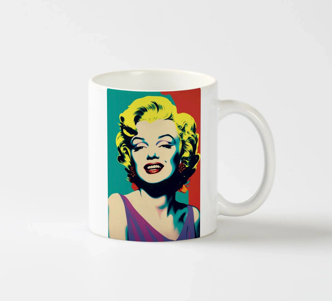 Marilyn Monroe | Pop Art a colori vivaci tazza in ceramica da Autofocus