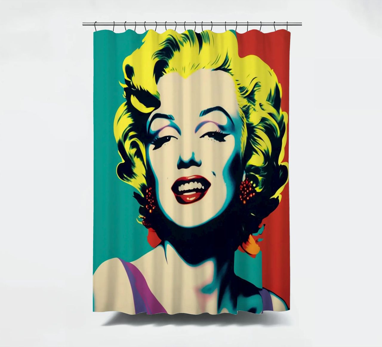 Marilyn Monroe | Pop Art a colori vivaci tenda da doccia da Autofocus