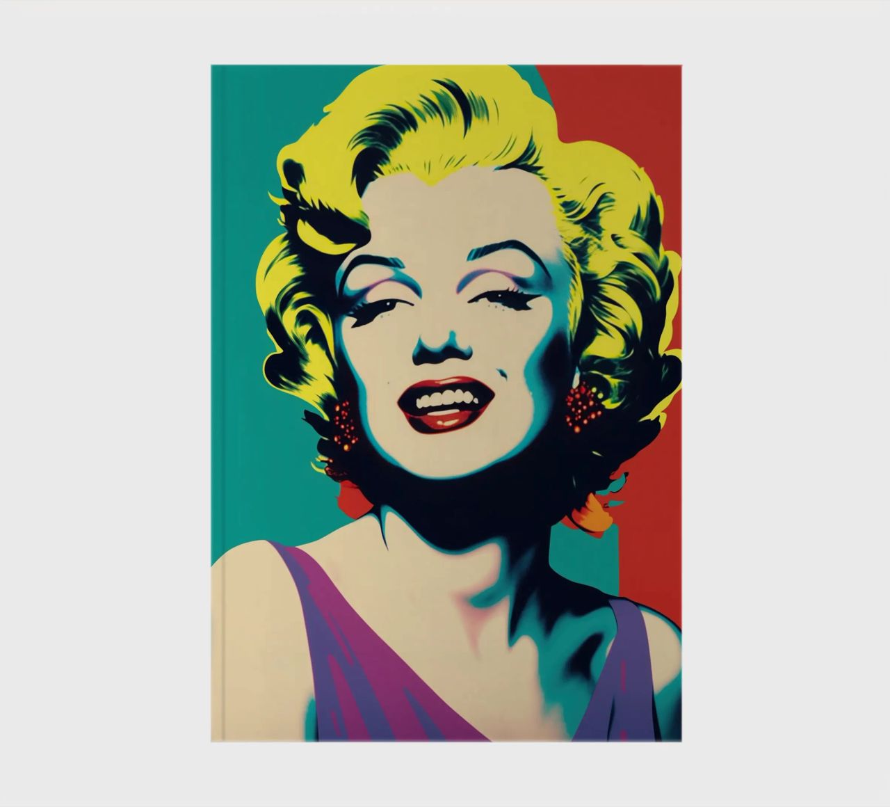 Marilyn Monroe | Pop Art in bright colours notebook by Autofocus