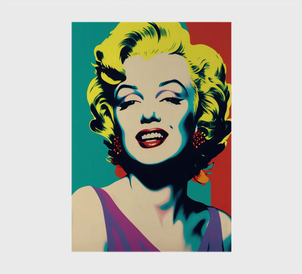 Marilyn Monroe | Pop Art in bright colours notebook by Autofocus