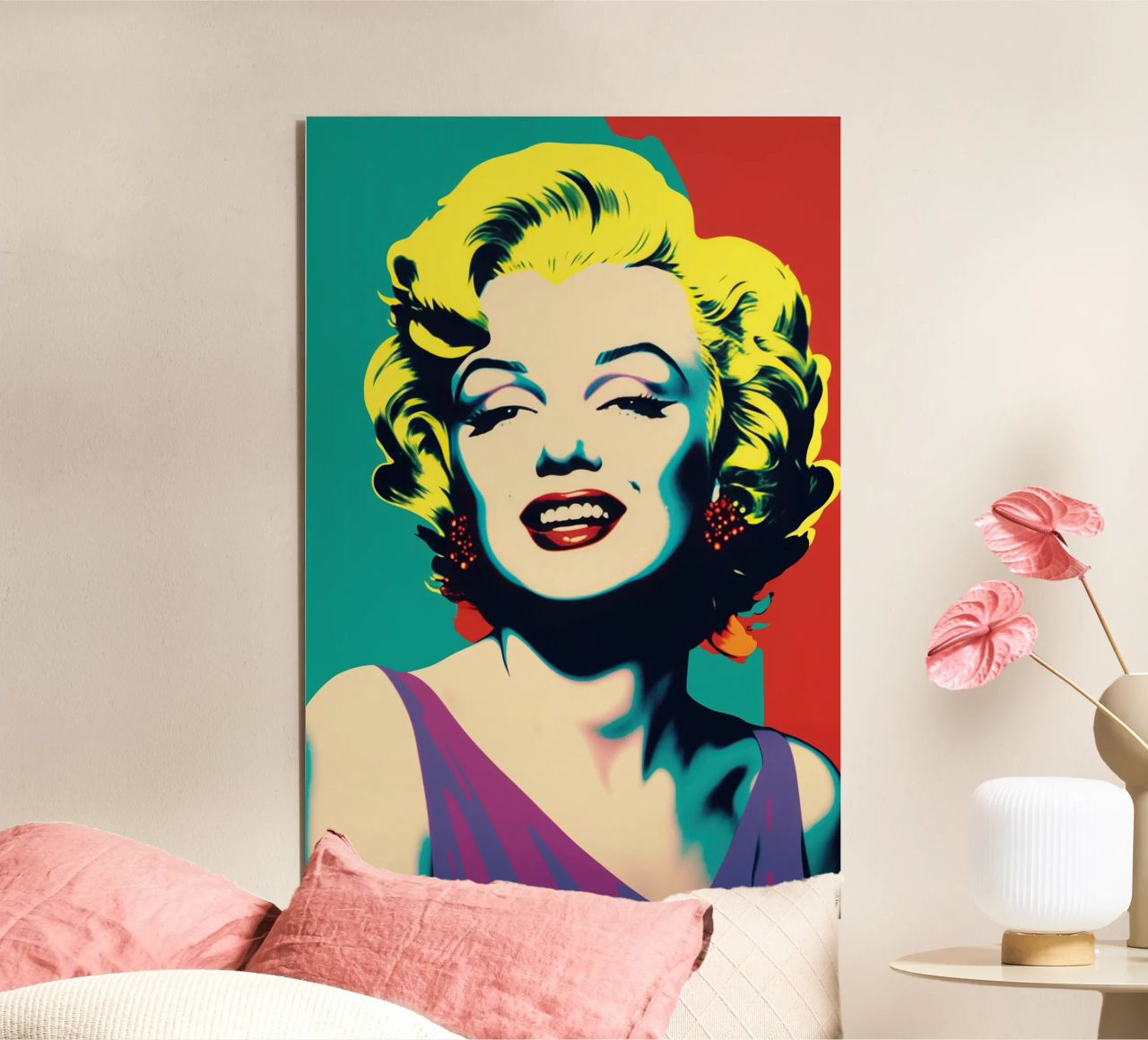 Marilyn Monroe | Pop Art a colori vivaci pannello forex da Autofocus