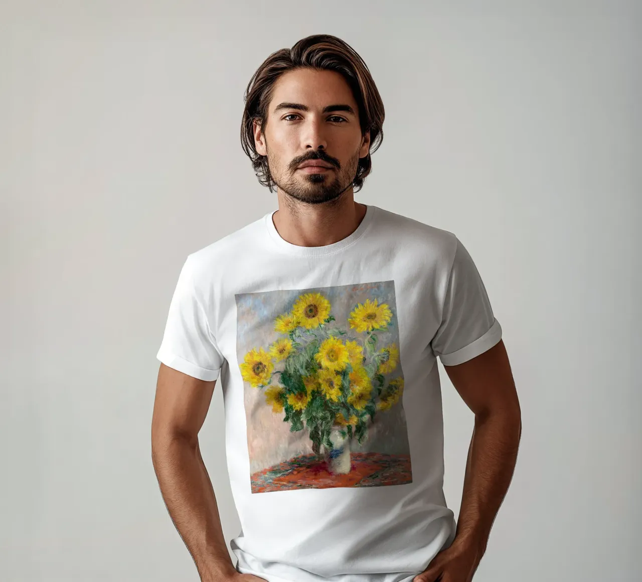 Bouquet di girasoli (1881) di Claude Monet t-shirt da Monet Art Prints